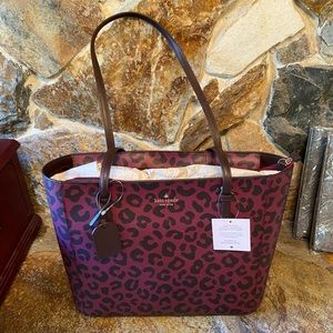 Kate Spade leopard tote
